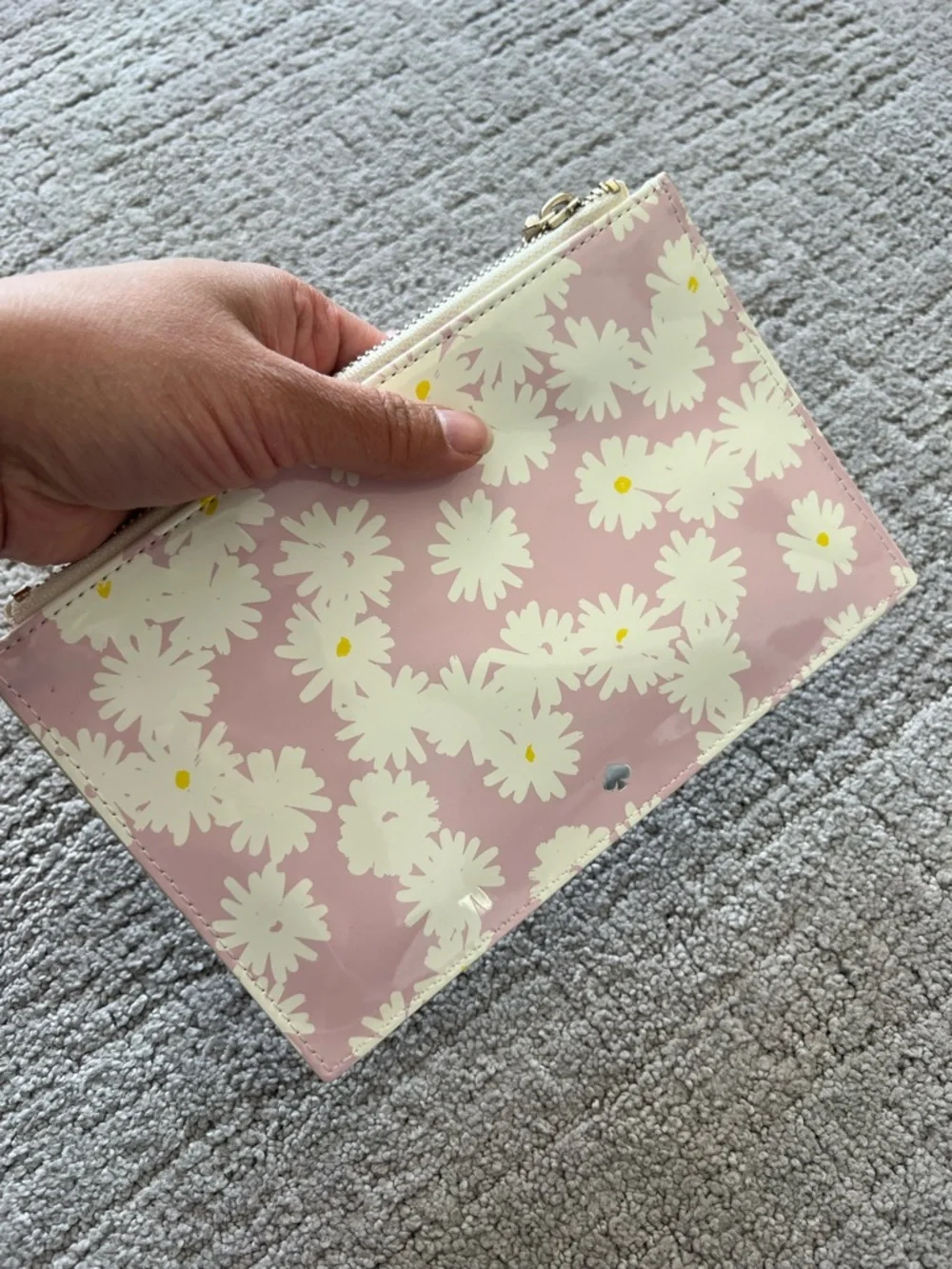 Kate Spade Pink Daisy 'Love Is All Around' Pencil Pouch